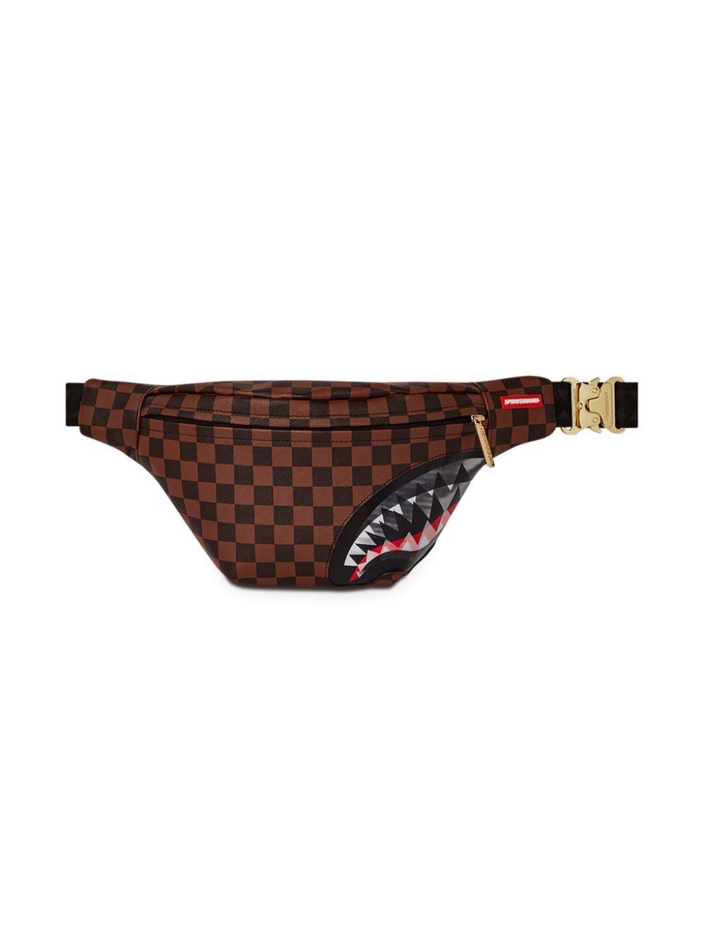 sprayground kid monster-print belt bag - Brown