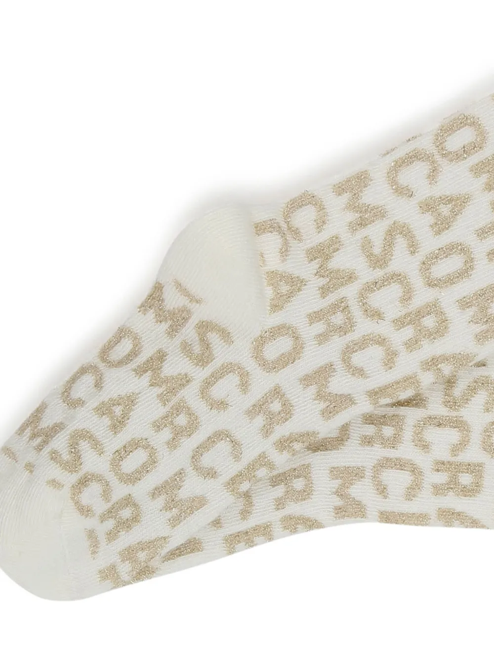 Marc Jacobs Kids Sokken met logo-jacquard Beige