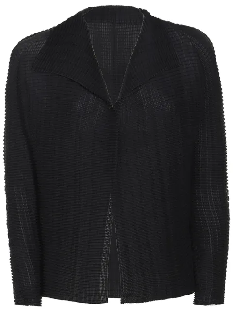 Issey Miyake textured-finish jacket 
