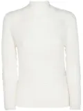 Issey Miyake plissé-effect jumper - White