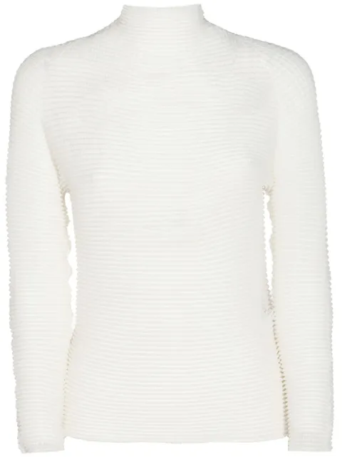 Issey Miyake plissé-effect jumper