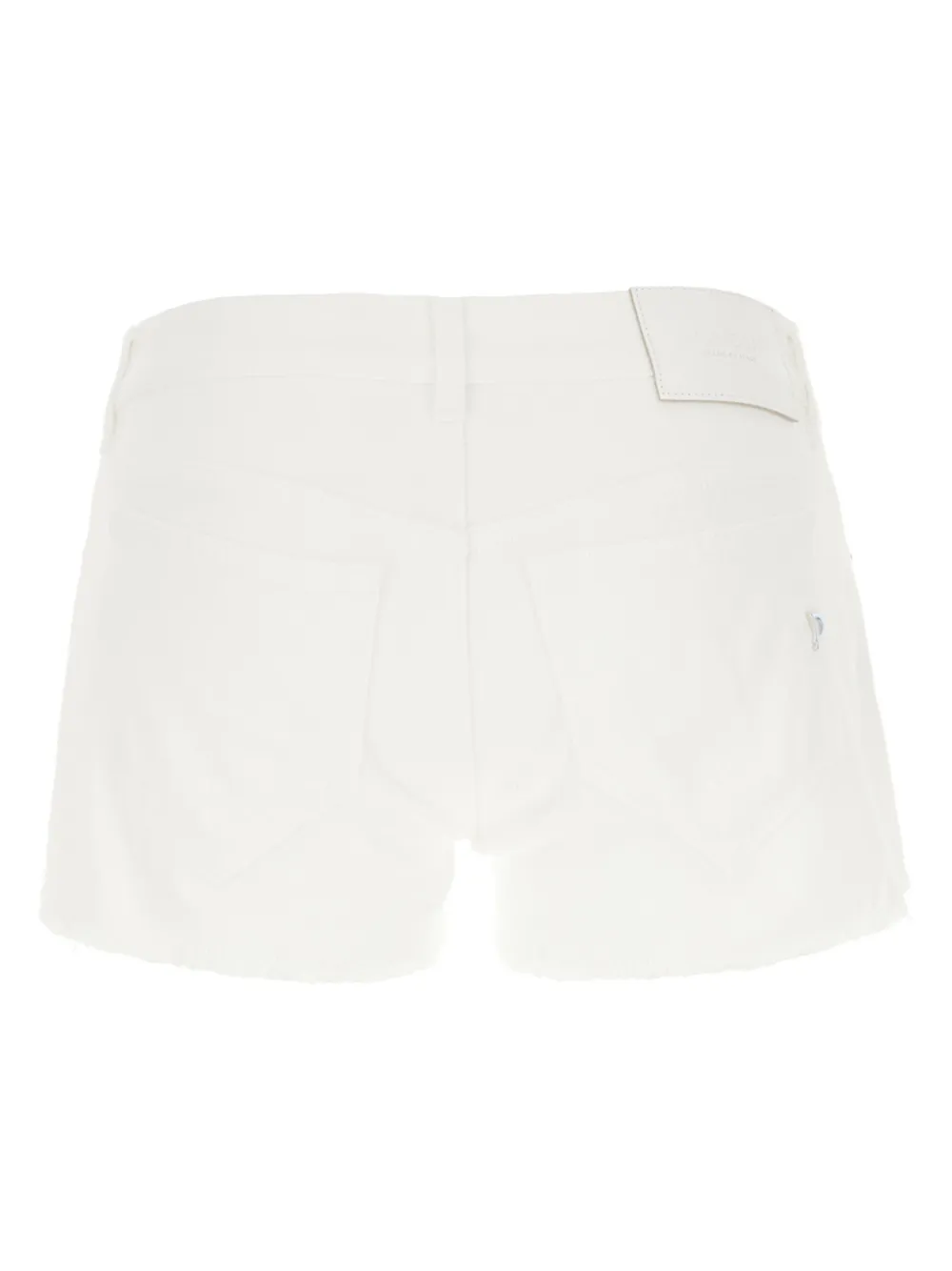 DONDUP logo-plaque mini shorts - Wit