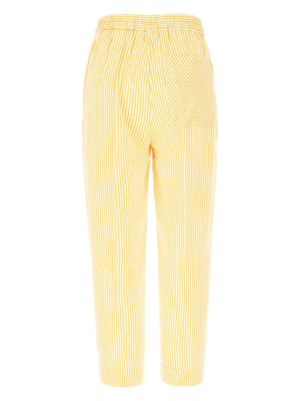 Re-Hash printed linen blend pants - Geel