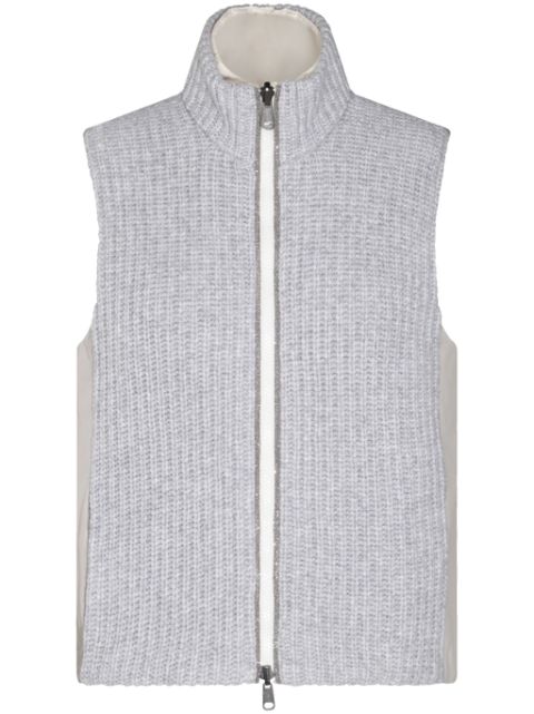 Brunello Cucinelli ribbed padded gilet Men