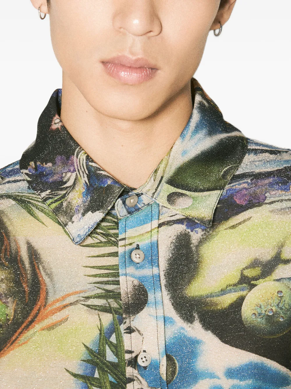 Martine Rose celestial-print shirt Veelkleurig