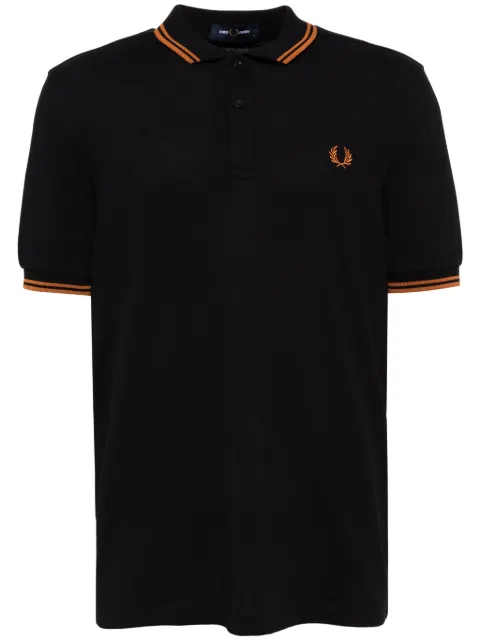 Fred Perry Crepe Piqué Zip Neck Polo Shirt