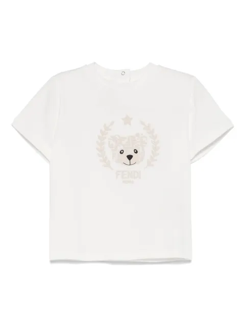 Fendi Kids logo-embroidered T-shirt