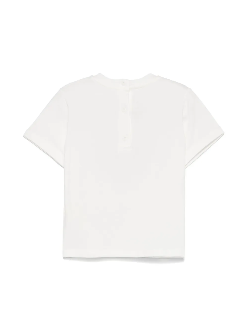 Fendi Kids T-shirt met geborduurd logo Wit