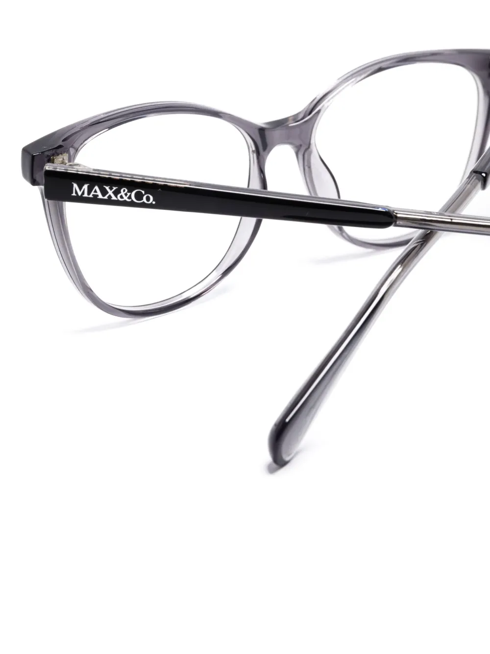 Max & Co Square-frame Glasses In Gray