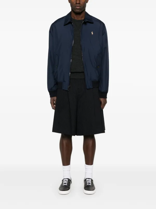 Polo Ralph Lauren ジャケット M (10-12) 青・黒 Polo Ralph Lauren Polo Pony-embroidered Jacket | Blue