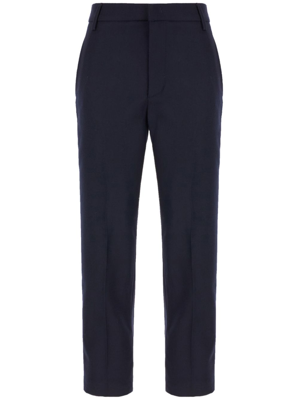 straight-leg tailored trousers