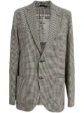 Circolo 1901 check-pattern blazer - Black