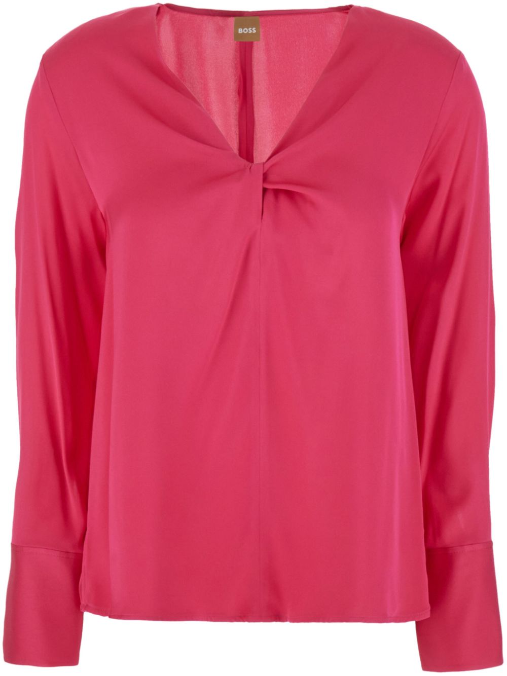 HUGO twist-detail blouse Roze