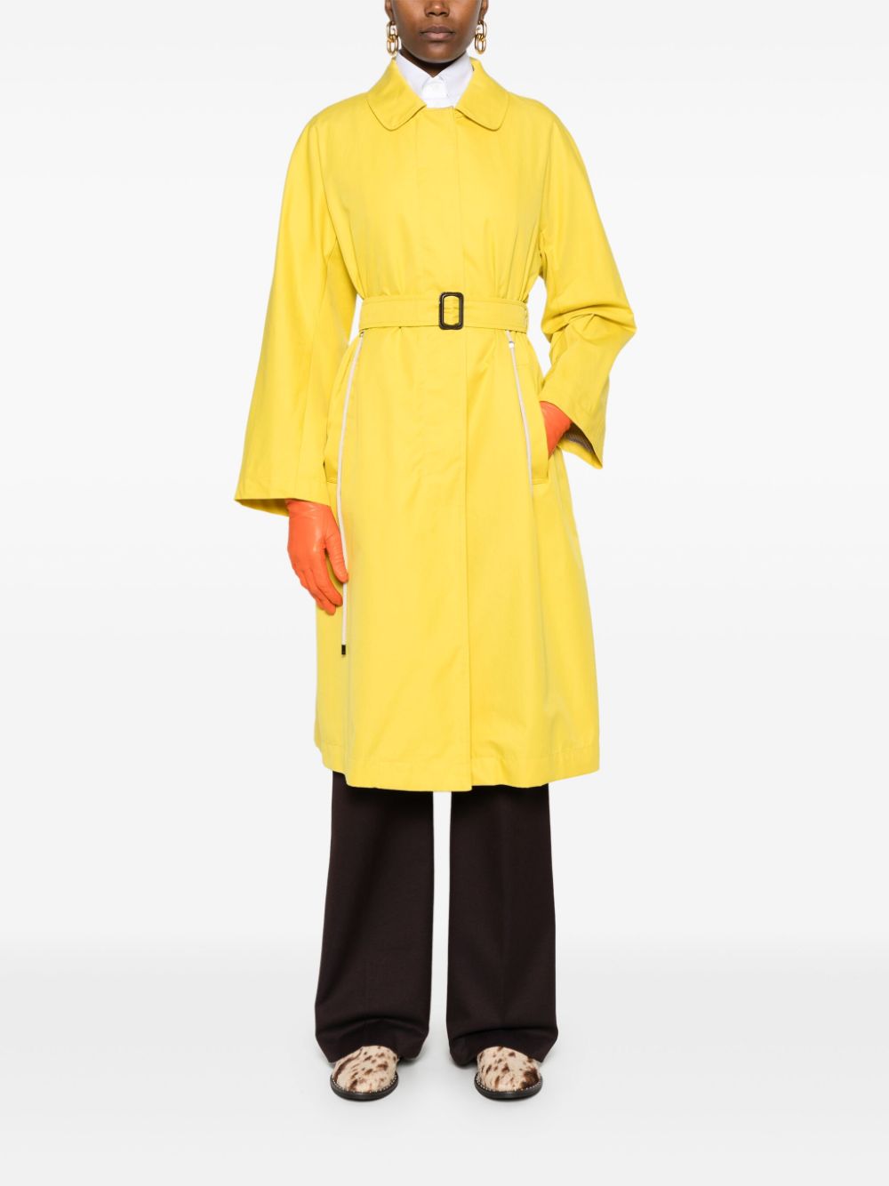 Max Mara Ftrench coat - Geel