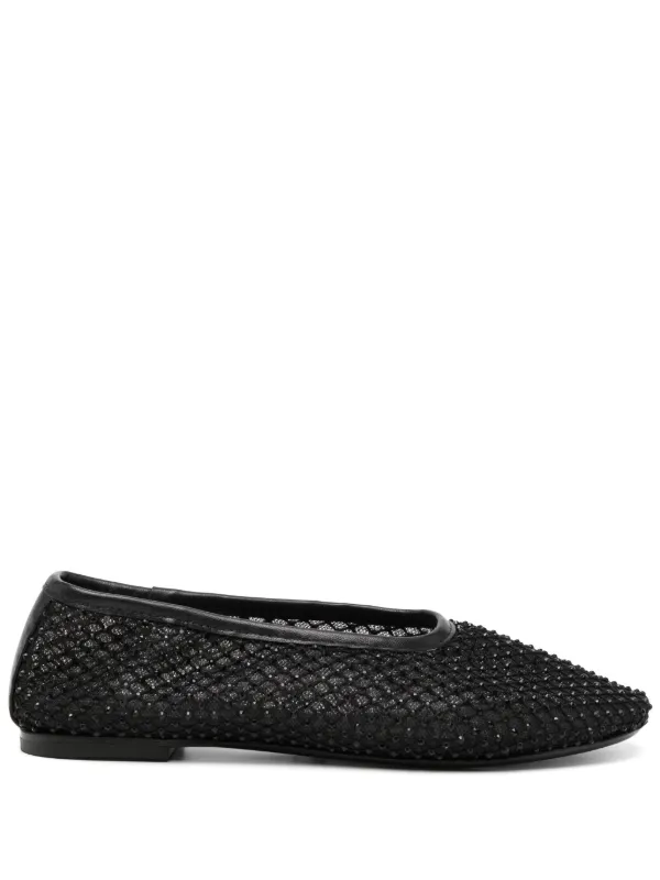 STAUD Alba Ballet Flat | Black | FARFETCH UK