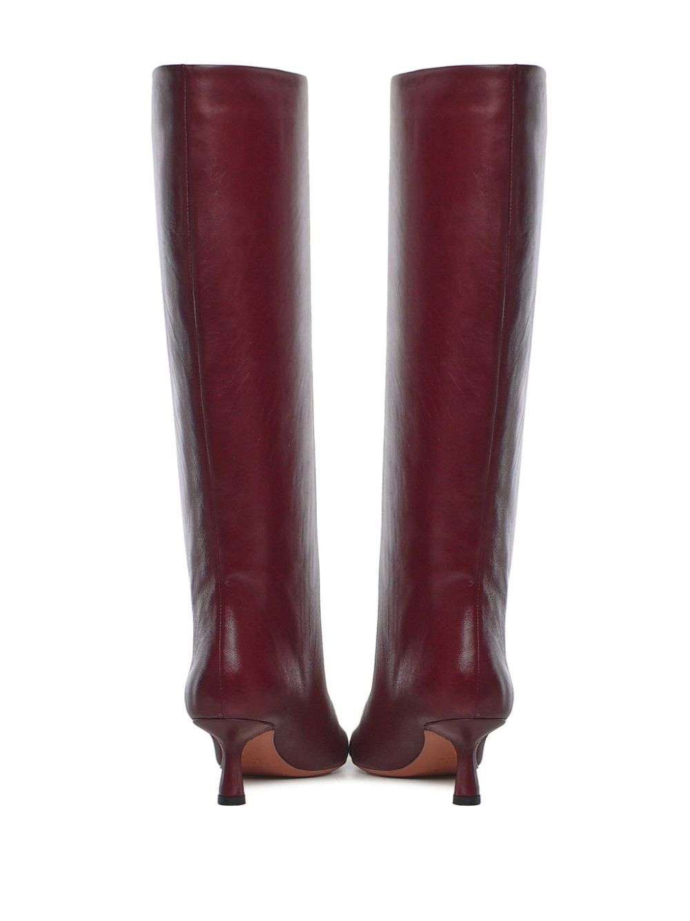 Giuliano Galiano 30mm leather boots Red