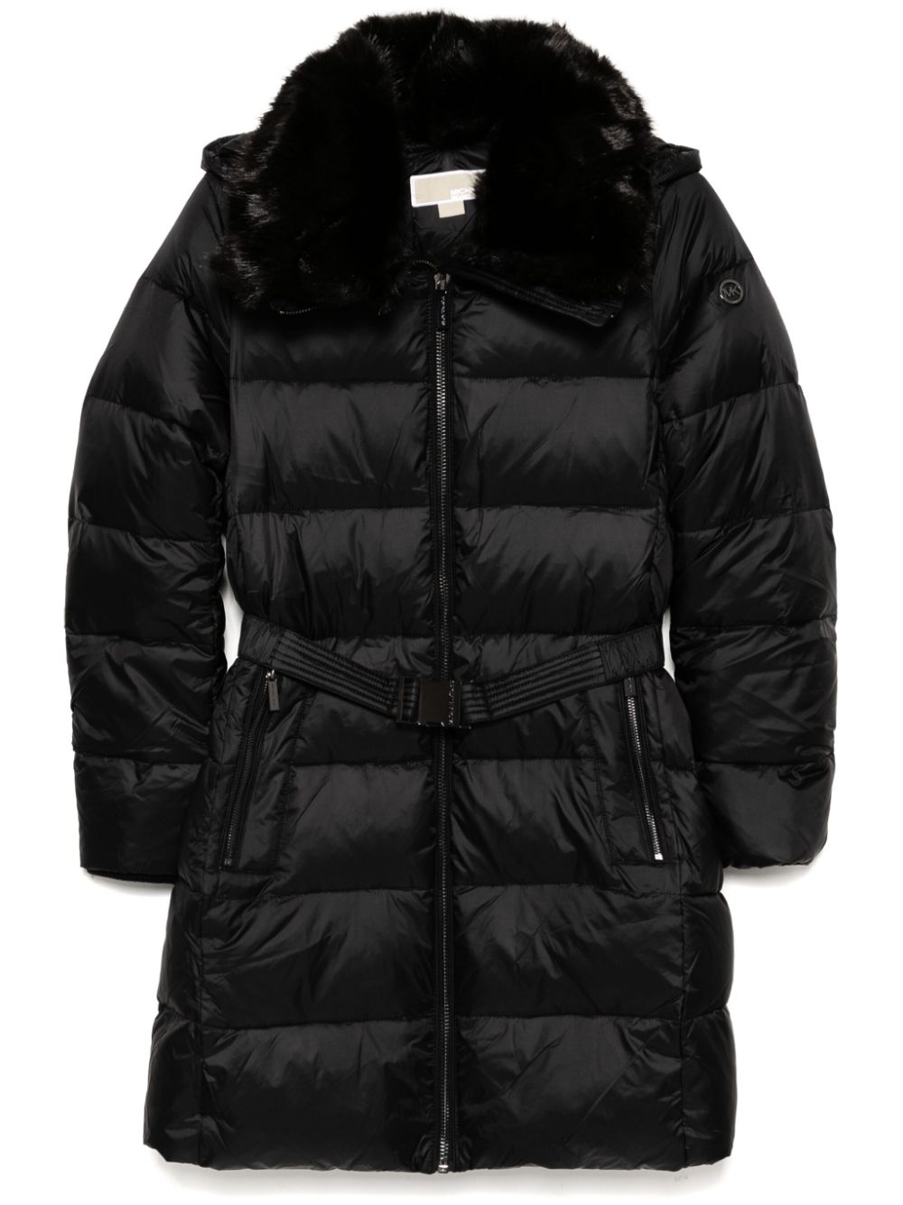 3/4 belted puffer coat