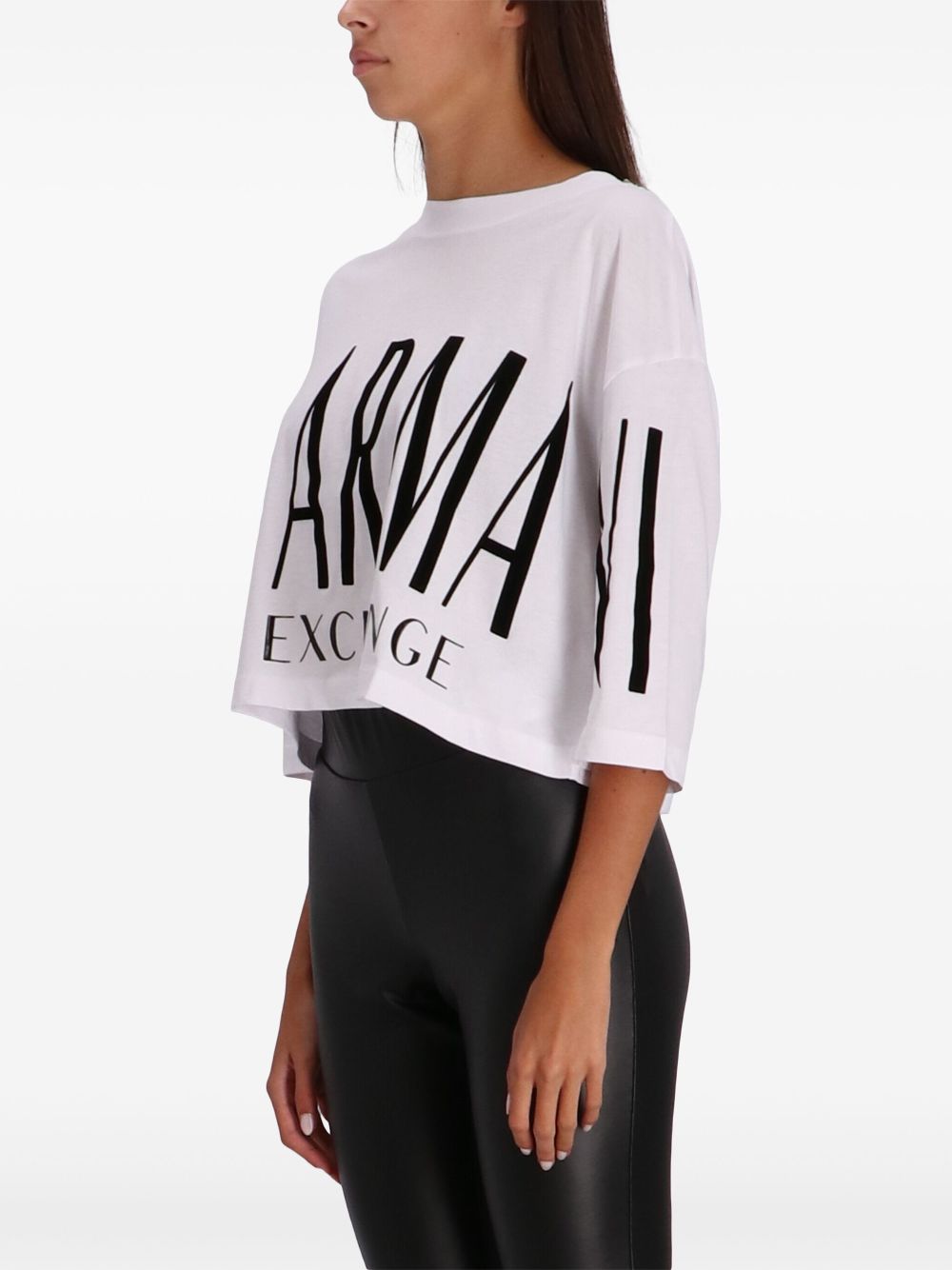 Armani Exchange logo-print T-shirt Women