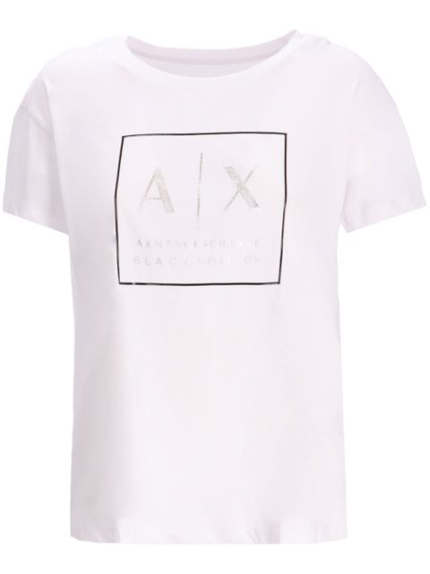 Armani Exchange logo-print cotton T-shirt Women