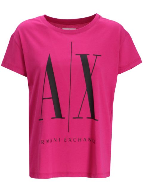 Armani Exchange logo-print T-shirt Women