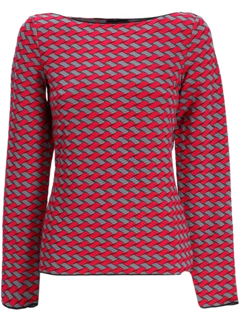 Emporio Armani geometric-print top Women