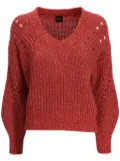 BOSS open-knit sweater - Red