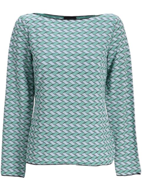 Emporio Armani geometric-print top Women