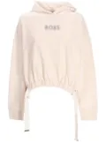BOSS logo-appliqué hoodie - Neutrals