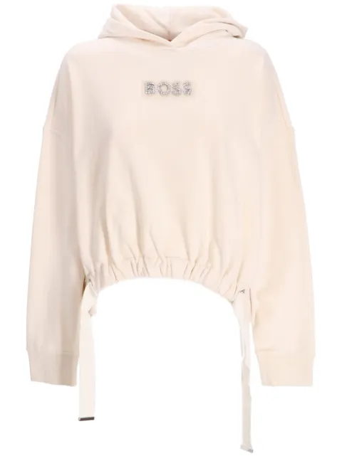 BOSS logo-appliqué hoodie