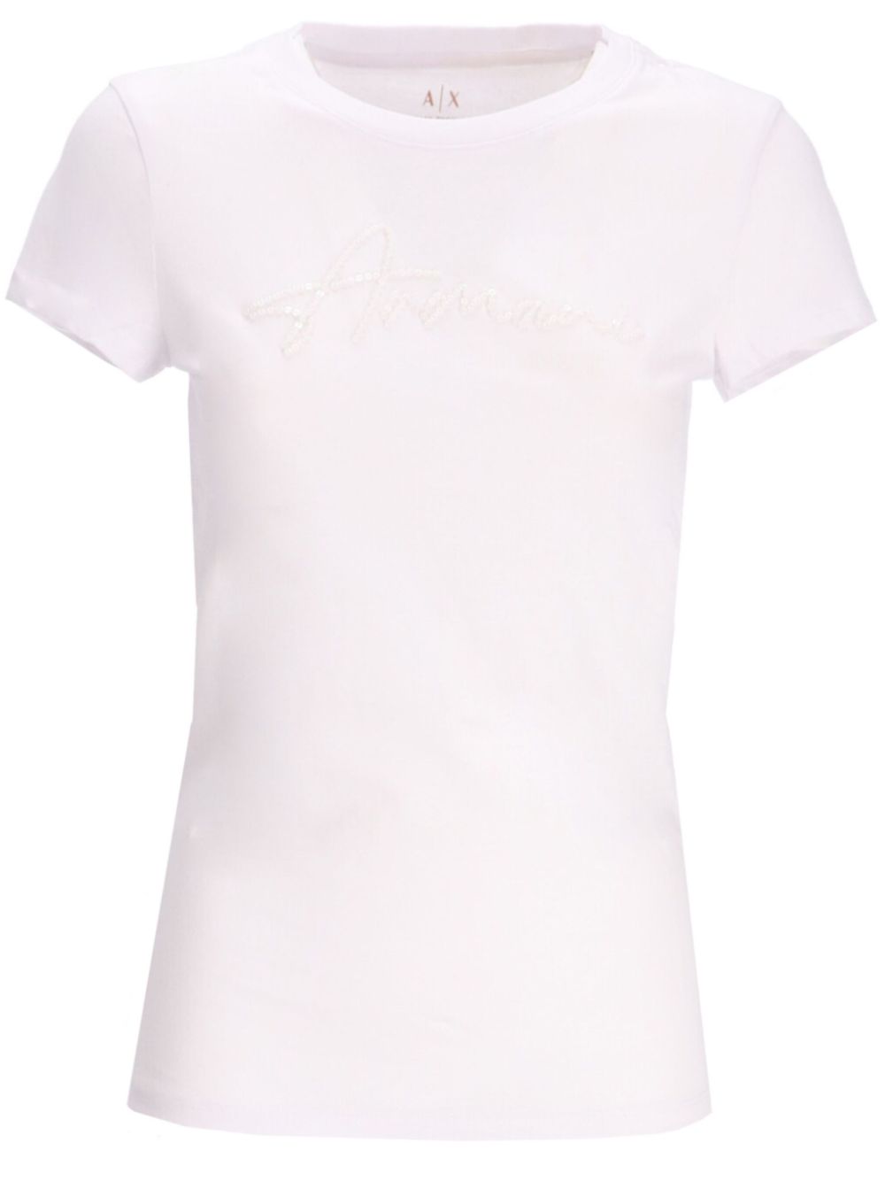 logo-embroidered T-shirt