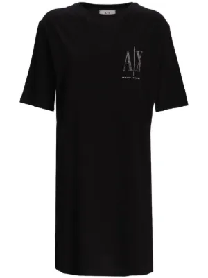 MM6 Maison Margiela ロゴ Tシャツワンピース | ブラック | FARFETCH JP