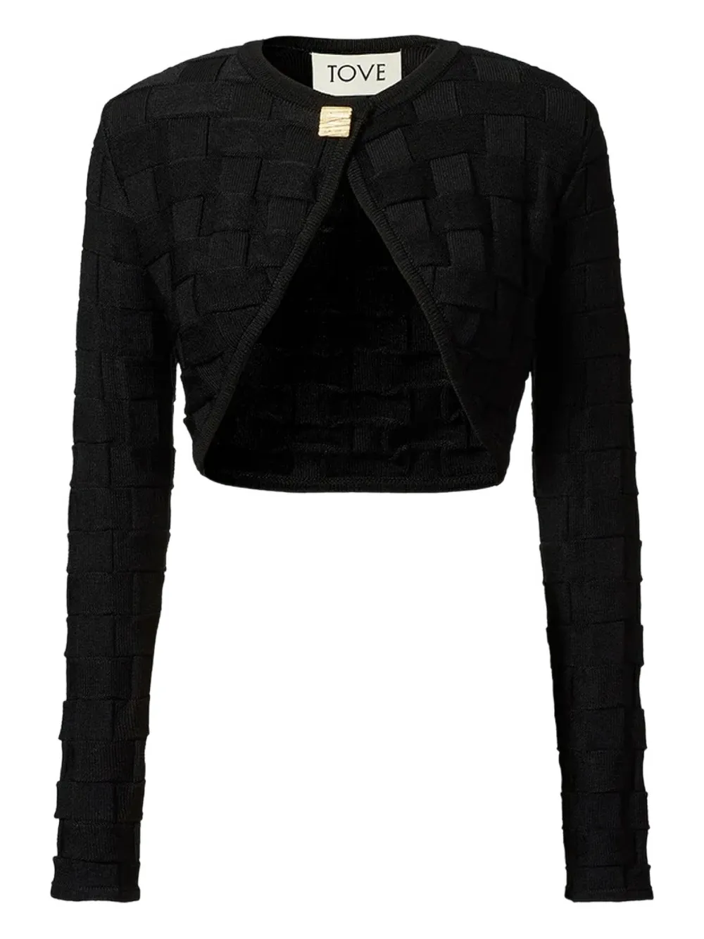 TOVE Tijen knitted cardigan | Black | Image 1