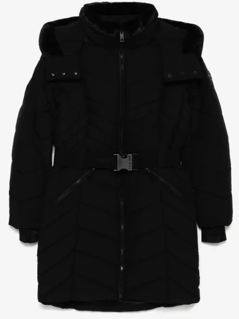 Michael Michael Kors Chevron 3/4 belted scuba coat