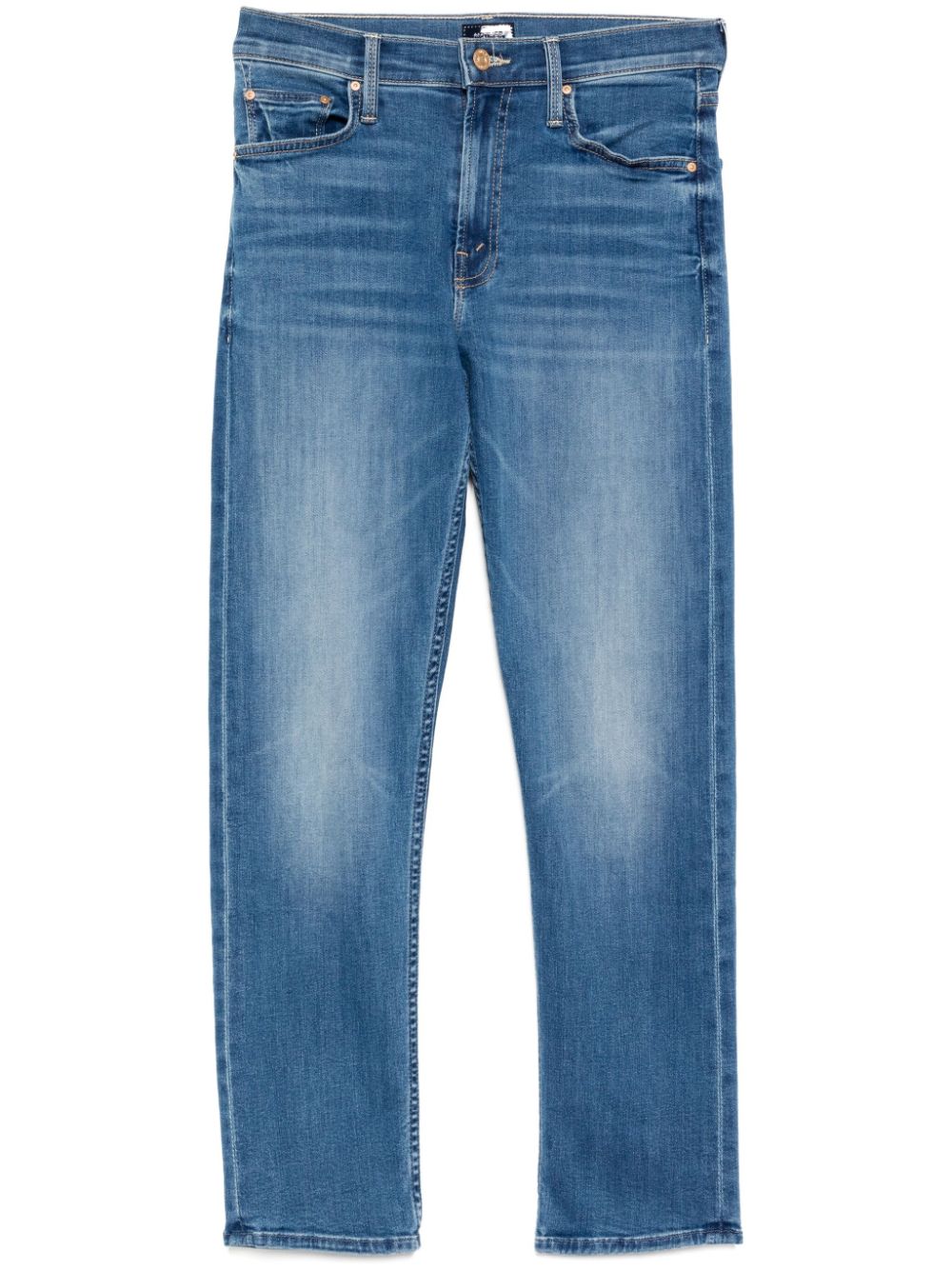 MOTHER Mid waist enkeljeans Blauw