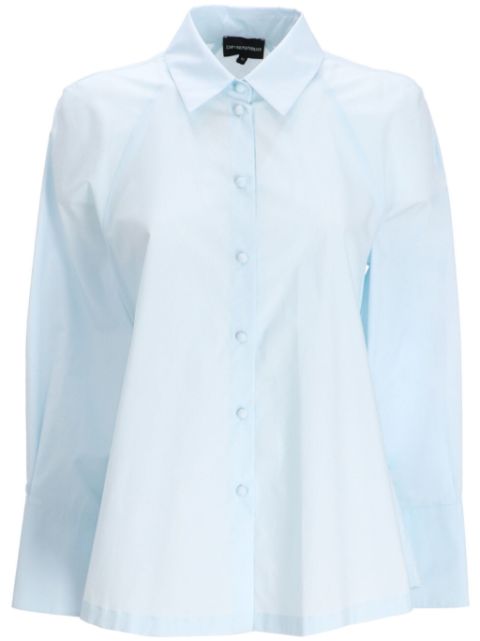 Emporio Armani draped-detail shirt Women