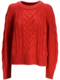 BOSS cable-knit sweater - Red