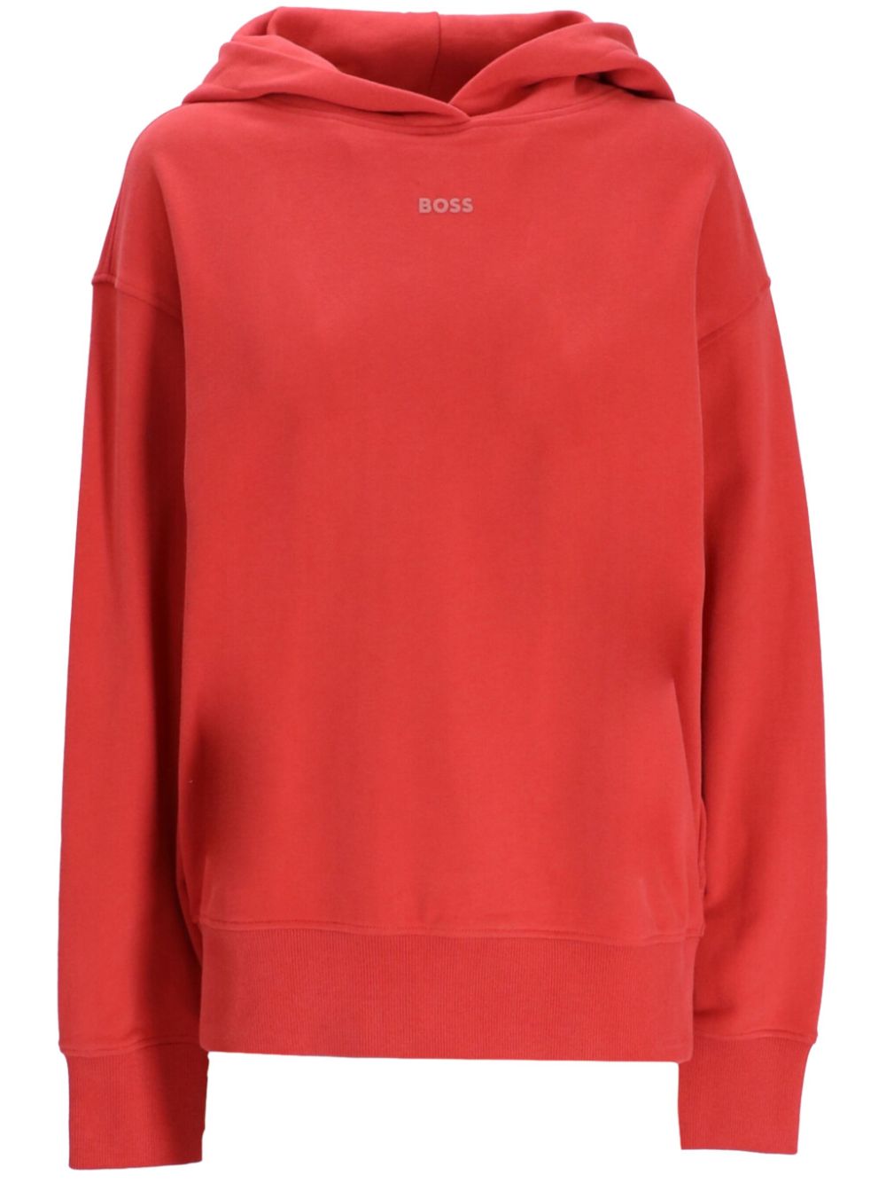 BOSS logo-print hoodie - Red