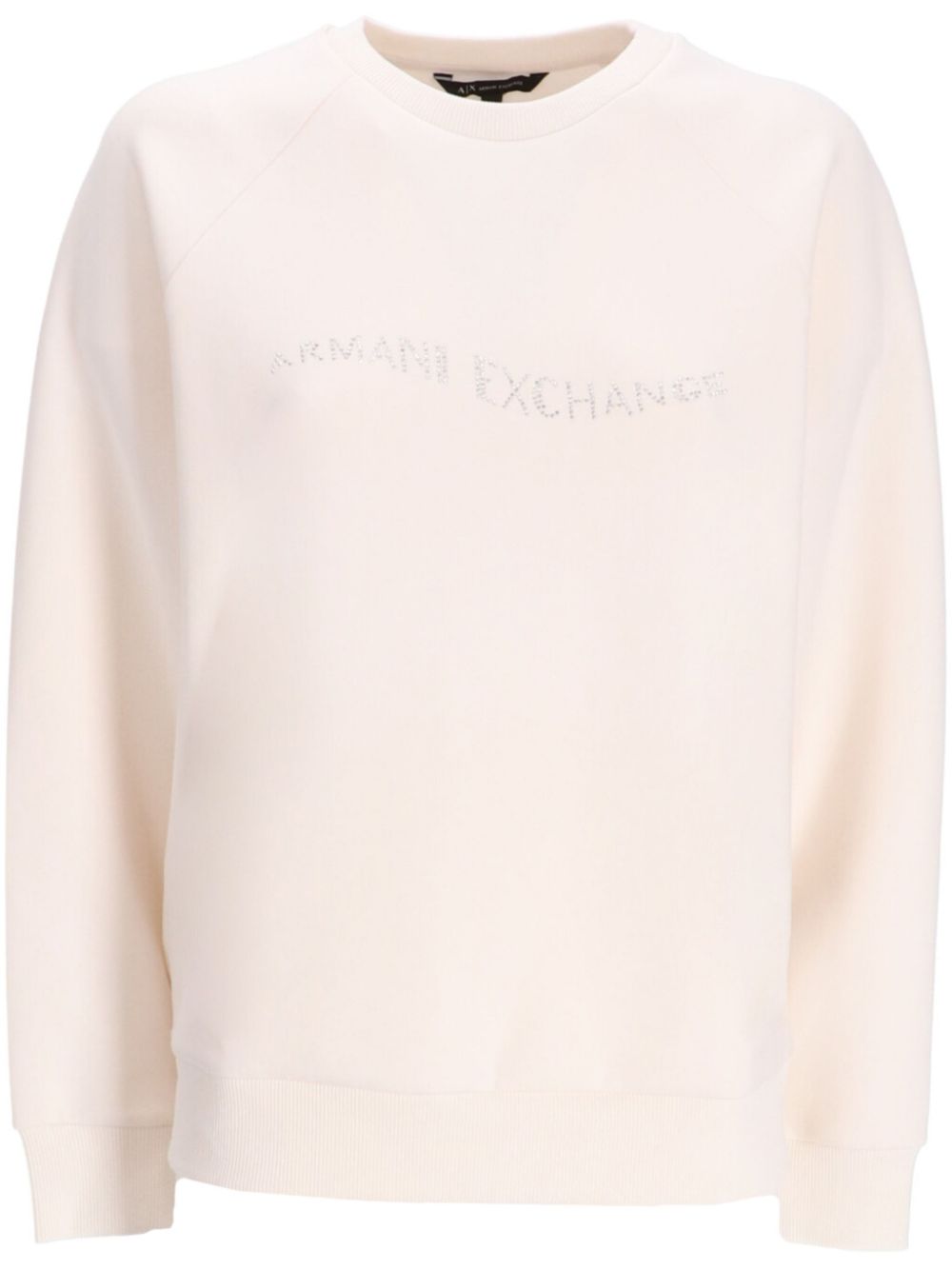 Armani Exchange logo-embroidered sweatshirt - White