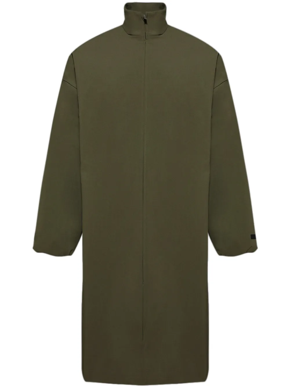 FEAR OF GOD ESSENTIALS single-breasted trench coat | Green | Image 1