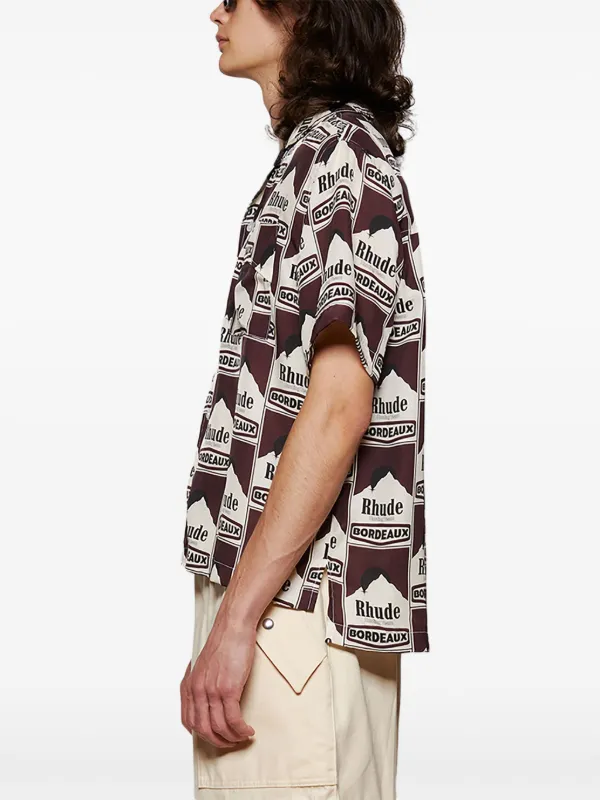 RHUDE Moonlight Bordeaux Shirt | Brown | FARFETCH