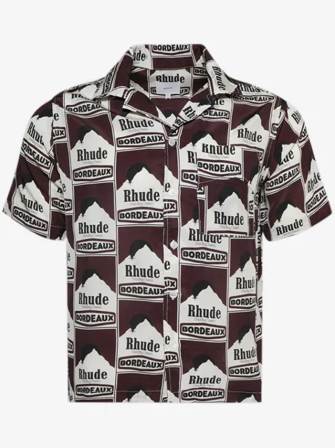 RHUDE Moonlight Bordeaux shirt