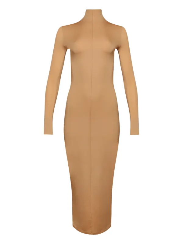 WARDROBE.NYC Long-sleeve Maxi Dress in Neutrals