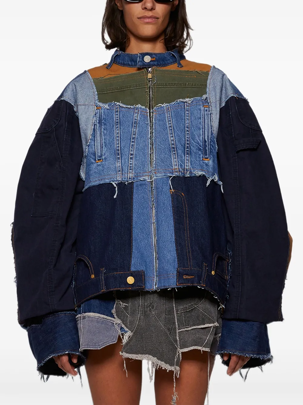 Natasha Zinko Denim jack Blauw