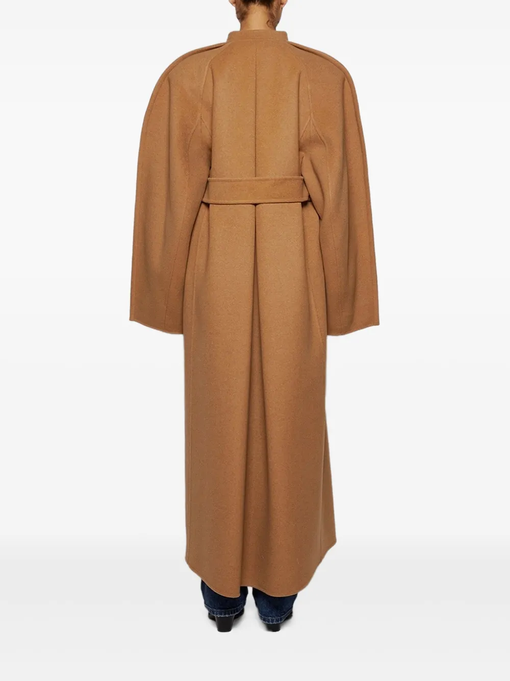 KHAITE Rothen belted coat Beige