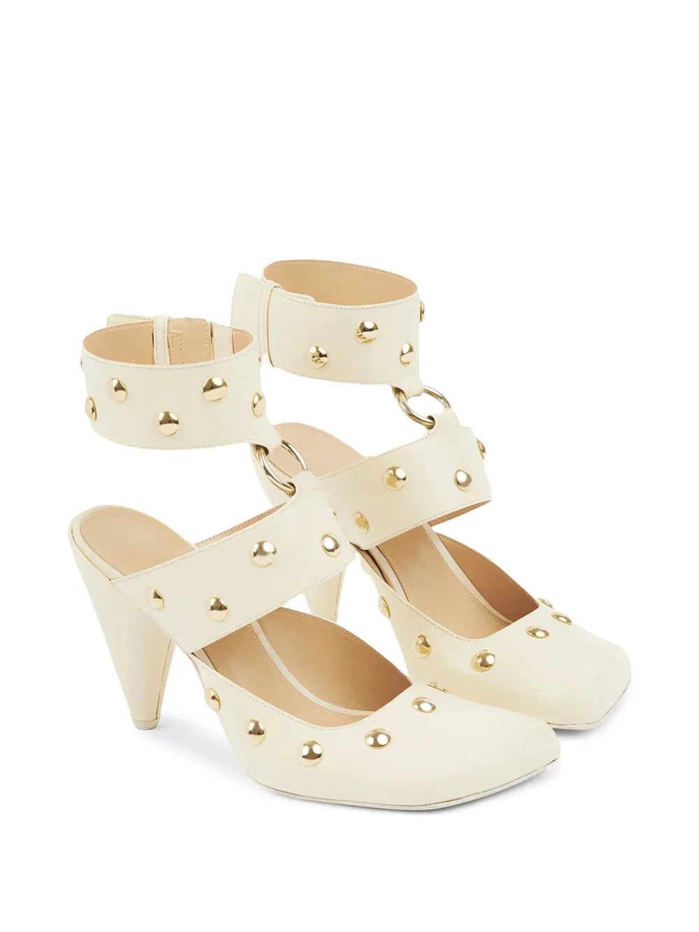 Chloé 90mm Jade Pumps In White