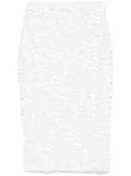 P.A.R.O.S.H. sequinned midi skirt - White