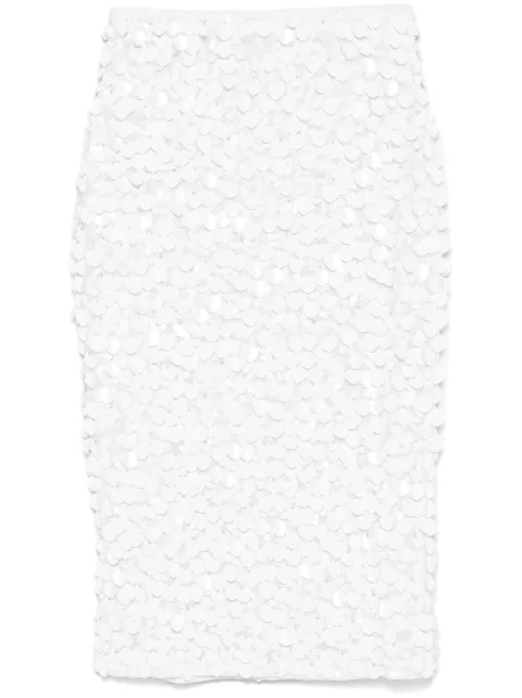 P.A.R.O.S.H. falda midi bordada con lentejuelas