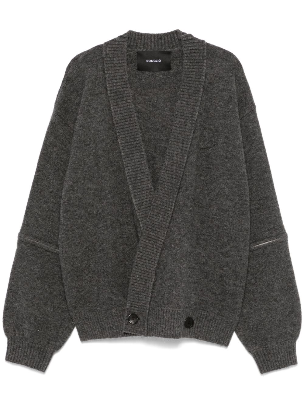 SONGZIO ribbed cardigan - Grey