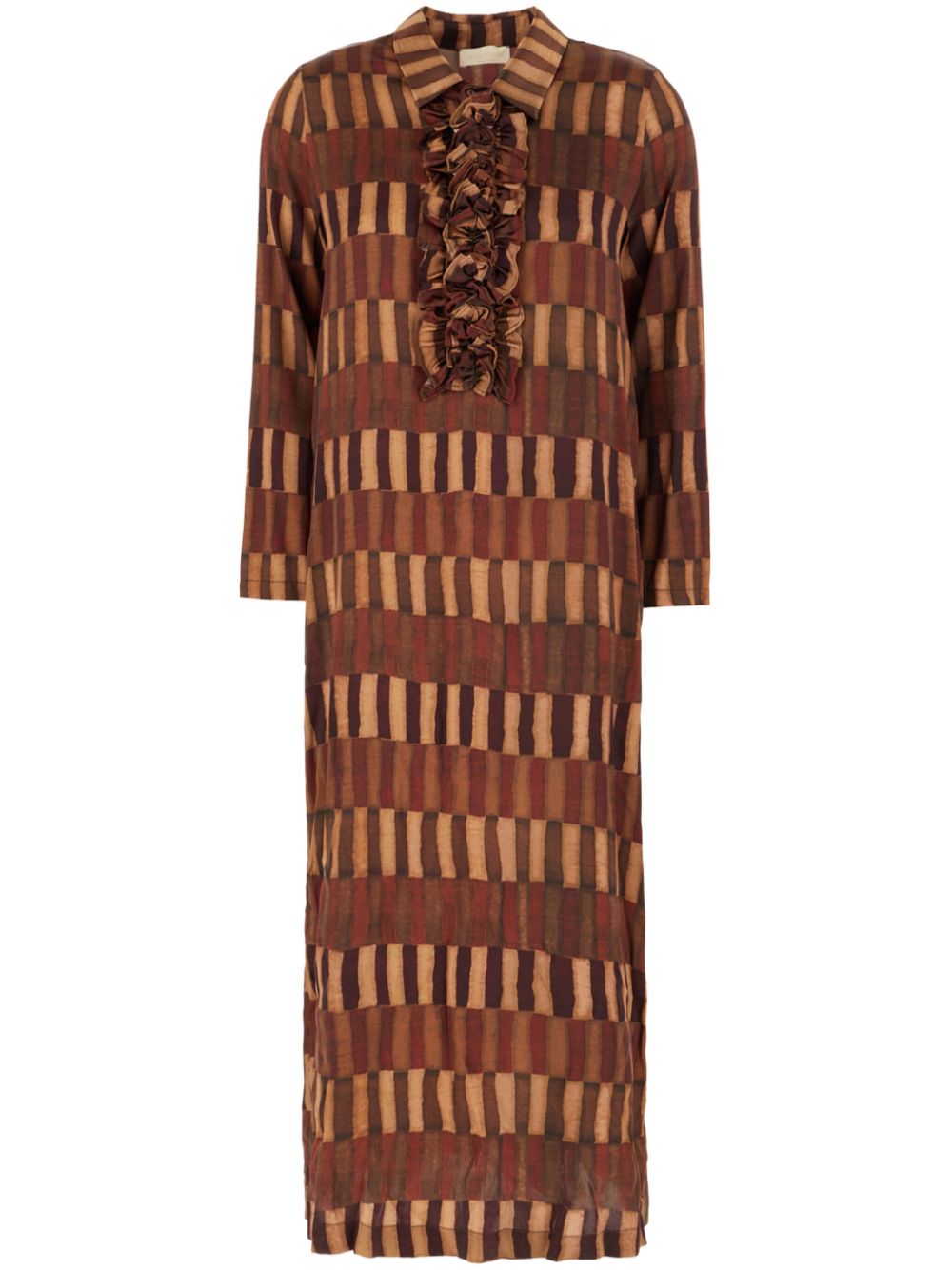 Momoni abstract-print midi dress