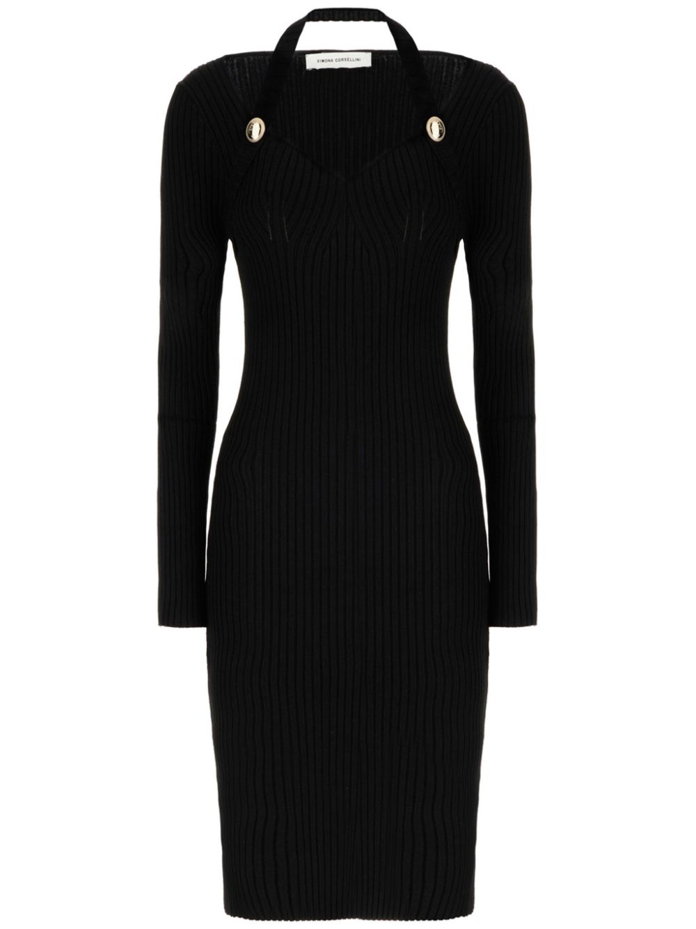 knitted midi dress